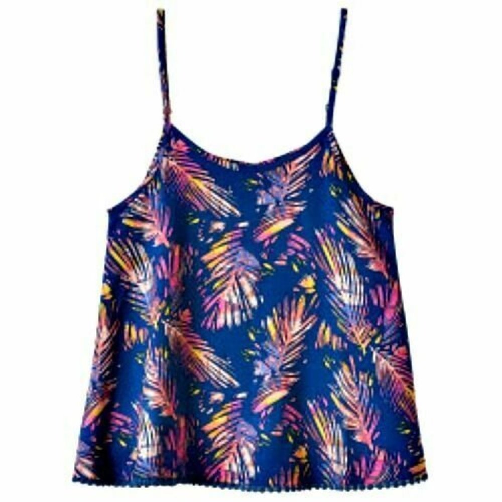 Mudd Crochet-Trim Swing Crop Tank - Girls' Plus